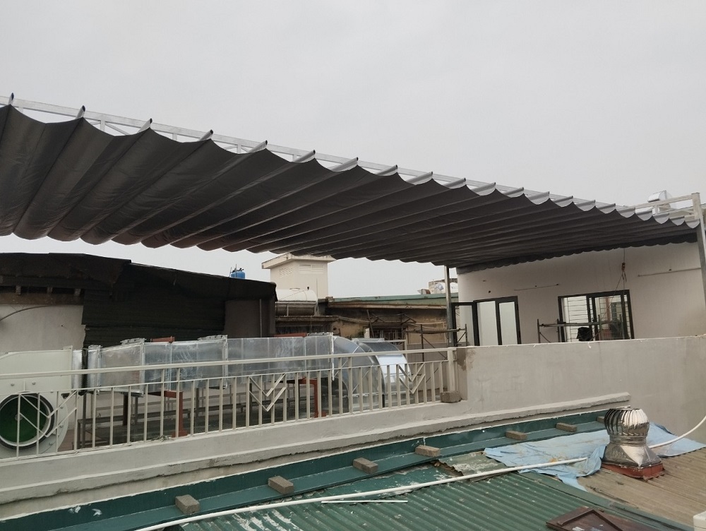 Báo giá mái che bạt kéo Hà Nội đẹp, chất lượng tại Siêu thị Hoà Phát