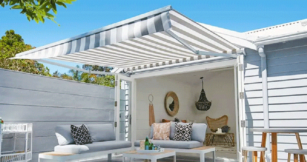 Báo giá mái hiên quay tay di động ngoài trời mới nhất