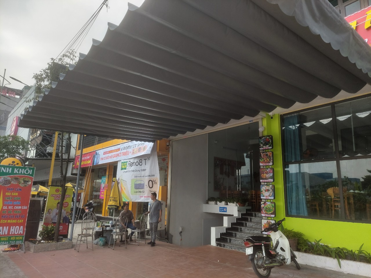 Đơn vị lắp đặt mái hiên di động Hà Nội uy tín chất lượng