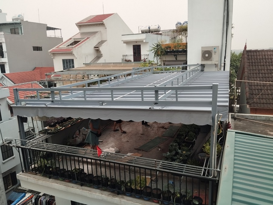 Đơn vị lắp đặt mái kéo giá rẻ Hà Nội nhanh chóng chuyên nghiệp