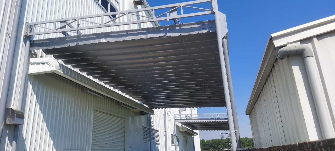 Đặc điểm của mái bạt xếp di động che nắng che mưa