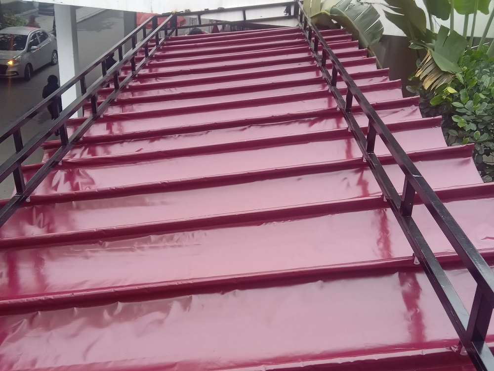 Thi công lắp đạt mái che bạt kéo, mái xếp di động uy tín