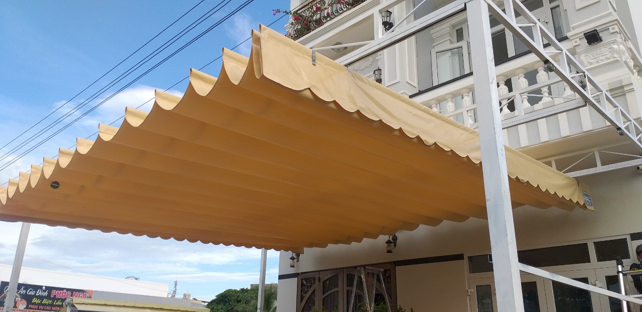 Thiết kế lắp đặt bạt mái xếp di động Hà Nội giá rẻ 2024